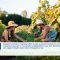 Side view of couple working in farm